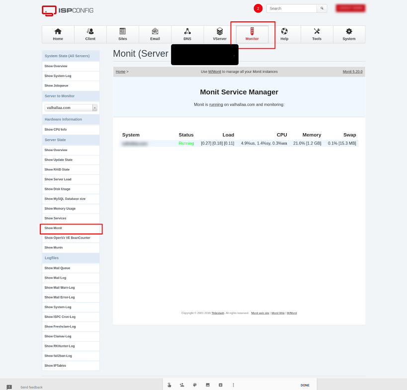 Setup monit behind Apache proxy - Monit